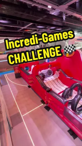 A post by @disneyparks on TikTok caption: RULES: Please remove shoes, any sharp objects and NO CAPES! 🏃‍➡️ #DisneyCruiseLine #DisneyWish #DisneyTreasure #DisneyCruise #Challenge #HeroZone 