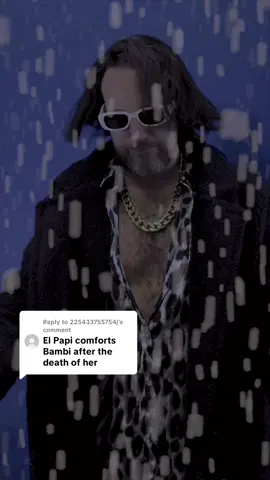 A post by @niallmacmillan on TikTok caption: Replying to @225433755754j There there, little one 🦌😢 #bambi #mother #snow #elpapi #loco #niallmacmillan