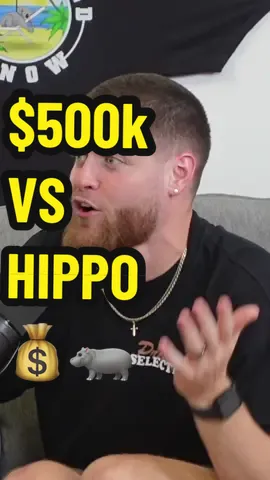 A post by @thepsh8 on TikTok caption: $500k Or Survive a HIPPO 🦛💰