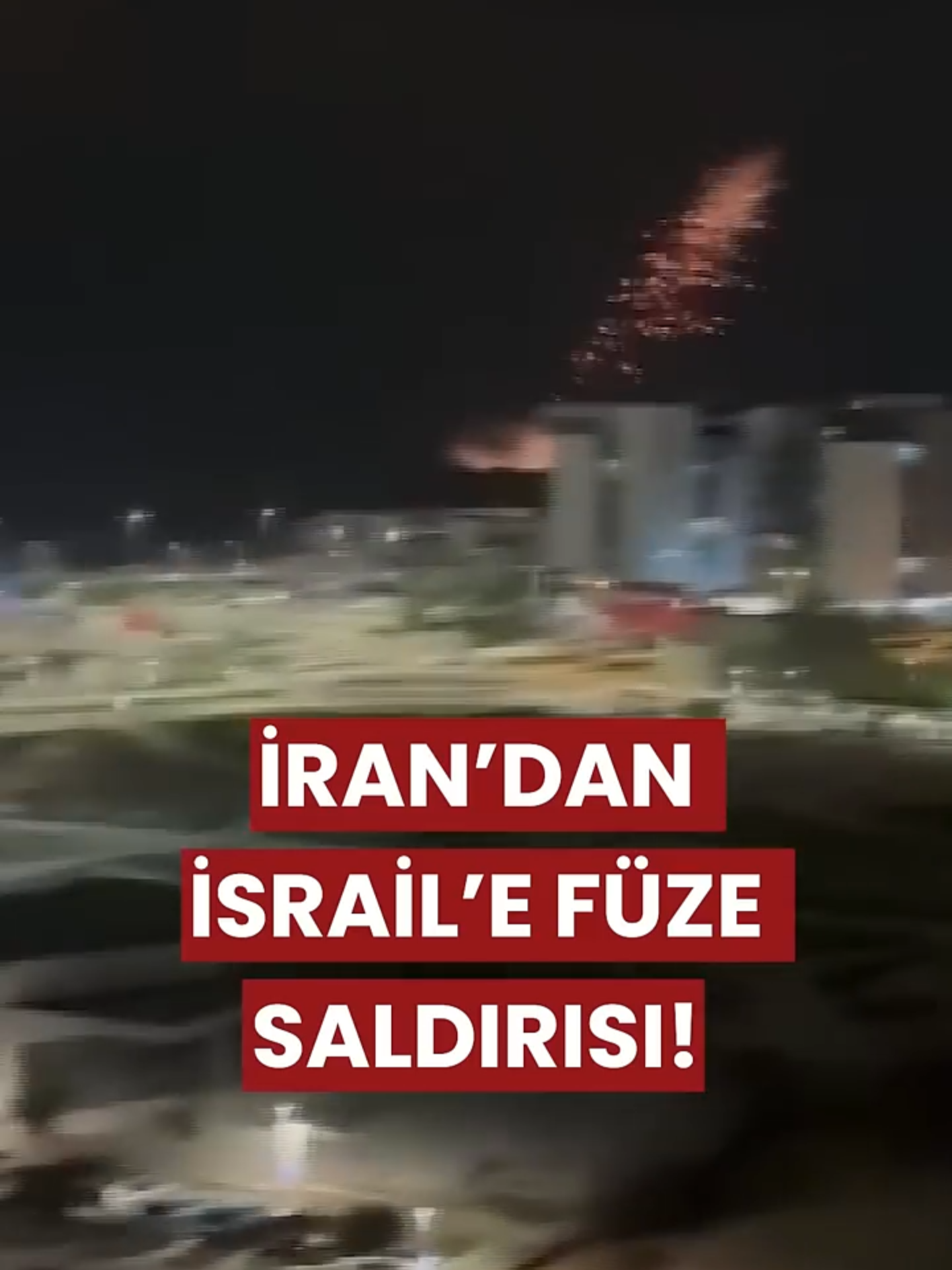A post by @haberturktv on TikTok caption: İran'dan İsrail'e Füze Ve İHA Saldırısı! #iran #israil #füze #savaş #habertürk #habertürktv