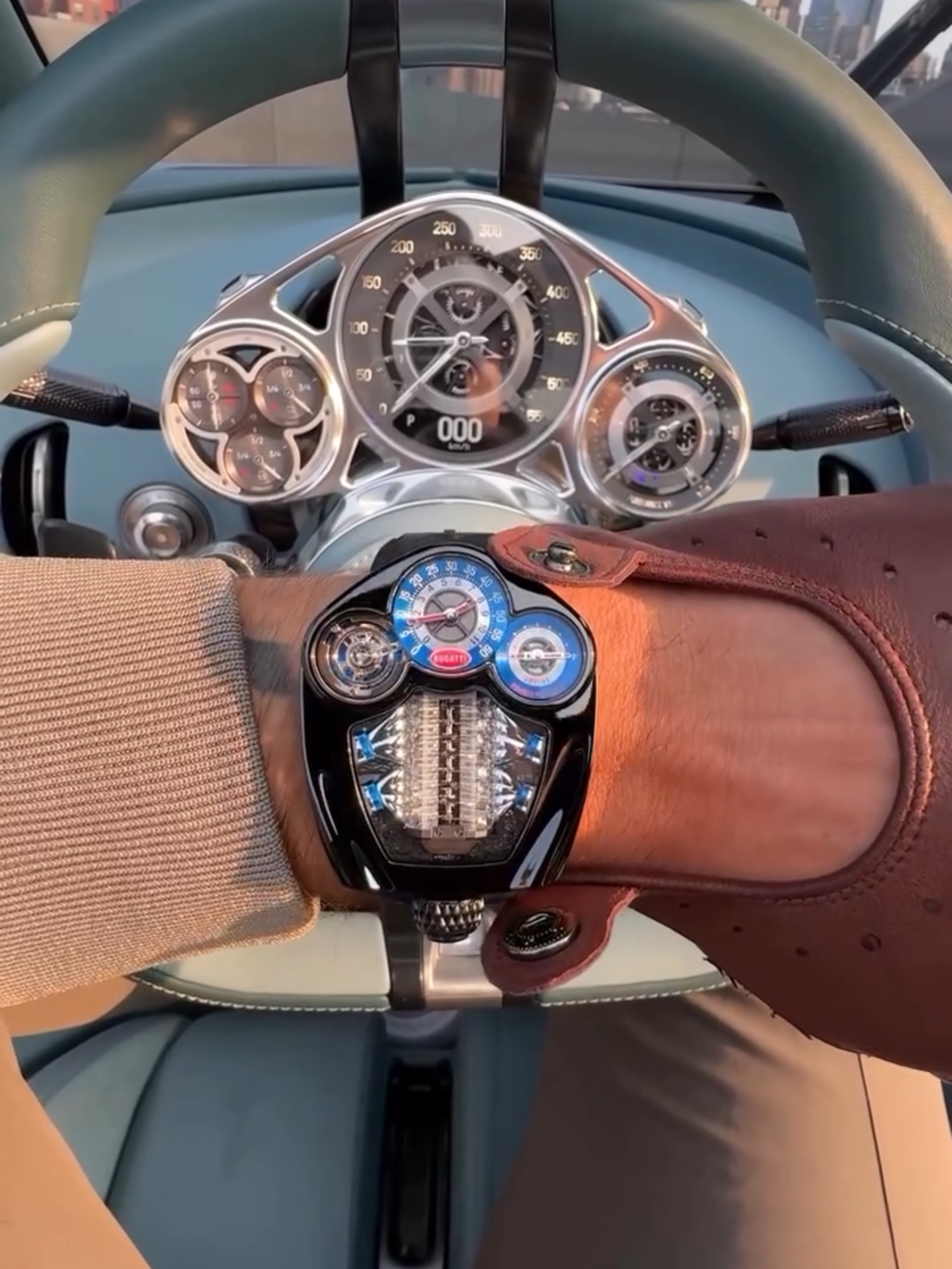A post by @jacobandco on TikTok caption: The art of precision meets the thrill of speed. The Jacob & Co. Bugatti Tourbillon is a true reflection of our unparalleled partnership with @bugatti. Featuring intricate components and a flying tourbillon, this masterpiece embodies the essence of extreme luxury and mechanical brilliance. #bugatti #JacobAndCo #inspiredbytheimpossible
