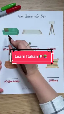 A post by @ines.tutoring on TikTok caption: Learn Italian 🇮🇹📚