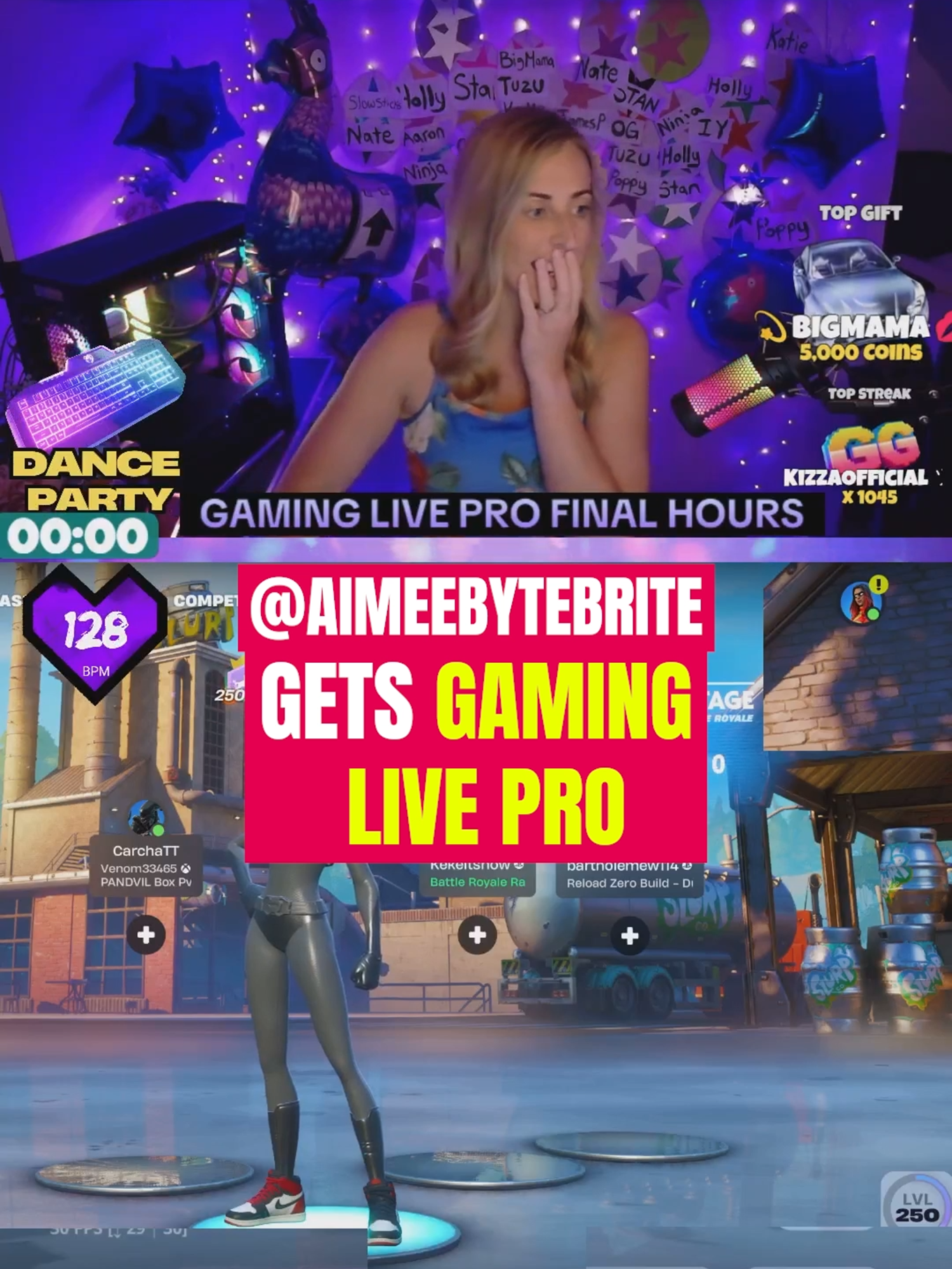A post by @gaming_gravitasq on TikTok caption: @aimeebytebrite Gaming Live Pro Reaction #tiktoklive #tiktokus #Gravitasq #creatornetwork #tiktokaustralia #fyp #reactions #tiktokgaming