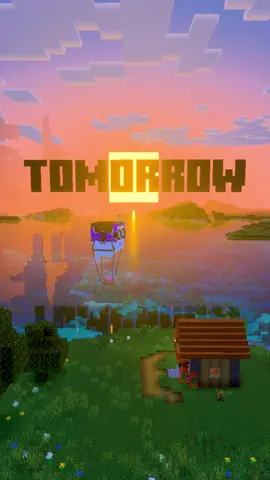 A post by @minecraft on TikTok caption: Is it a bird, or is it a plane? NO! It’s Chase the Skies coming to you TOMORROW! ☀️#Minecraft 