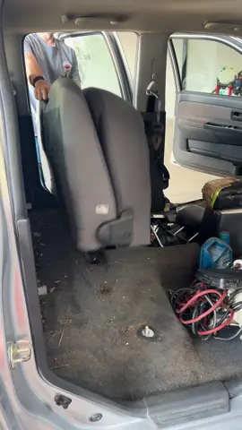 A post by @bubbleauto81 on TikTok caption: Cleaning a hunter's pickup 😱 #CleanTok #cardetailing #satisfying #satisfying #cleancar 