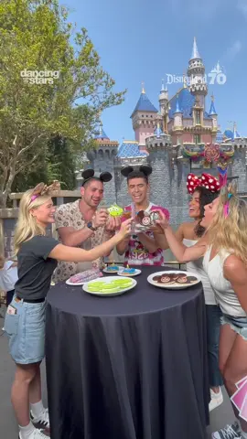 A post by @officialdwts on TikTok caption: The #Disneyland70 celebration gets 10s all around from the #DWTS cast! Tag who you want to Celebrate Happy with. ✨ 