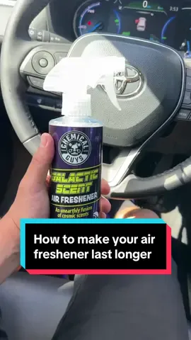 A post by @chemicalguys on TikTok caption: Galactic is out of this world! #airfreshener #CleanTok #cleanhack #detailersoftiktok #carairfreshener #carairfresheners #chemicalguys #viralvideo 
