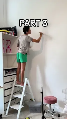 A post by @ravenelysetv on TikTok caption: Loving these drawer pulls and this mirror! Everything is saved to my Amazon storefront! It’s coming together, but there’s still a bunch to do so be sure to follow for updates and check out my YouTube channel for full length vlogs of the process! I posted one yesterday! 💕
