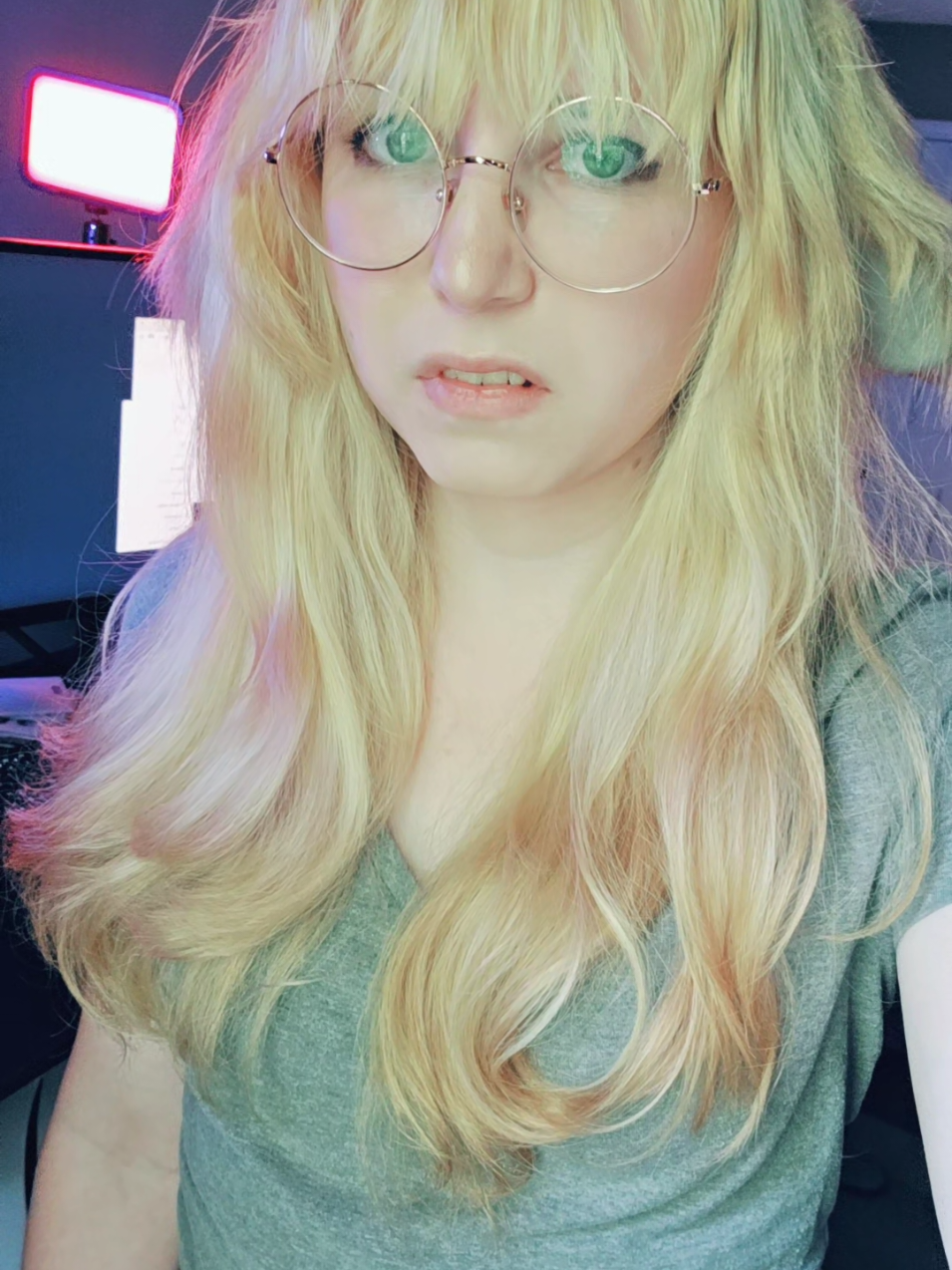 A post by @rozirabbit on TikTok caption: chronically online tgirl problems jokes aside tho go outside, outside is real nice #trans #lgbtq #queer #bunnygirl #touchgrass 