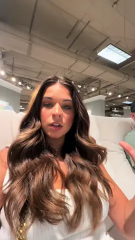 A post by @maicyrenee on TikTok caption: I’m probably going to change it around 50000 times buttt 🤩🤩 #haul #shopping #couch 