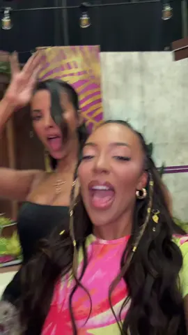 A post by @ash_holme on TikTok caption: LOVE ISLAND AFTERSUN IS BACK and I get to do it with these divas?!!! Pinch me 🥹🥹🥹😭@Maya Jama @Joseppi Baggzelini @Indiyah @Love Island 