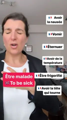 A post by @learnfrenchwithmaud on TikTok caption: Today’s video is all about how to say “I’m sick” in French… But truth is — I’m not sick in my body. It’s my heart that feels unwell lately. 💔 Sometimes pain isn’t visible. Sometimes we smile, we work, we move forward — but inside, it aches. So this one’s for anyone who feels a little broken, a little tired, or simply not at their best. Take care of yourself. Be gentle.  You’re not alone. 💜 À bientôt  Maud Do you want to learn even more French ?  ➡️Every Sunday an entire workshop with a long exclusive videos + subtitles + text & audio + Exercices &bonus 🥰  ➡️ Every Wednesday a podcast🎙️ Sign up here ⬇️ (direct link in Bio) https://learnfrenchwithmaud.substack.com 🇫🇷☺️😍🙌 Ecris, répète et à bientôt (Write Repeat and see you soon ) [learn French, French vocabulary , French language, basic French words, vocabulary, English words, easy learning languages]