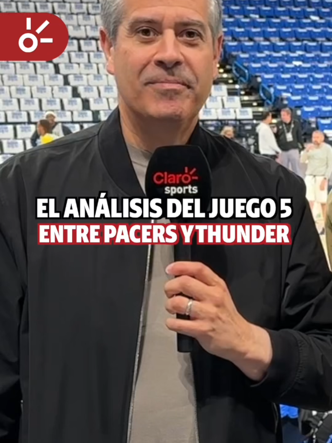 A post by @clarosports on TikTok caption: ¡UN QUINTO DUELO QUE PODRÍA CAMBIARLO TODO!🔥 Llegó el análisis de Álvaro Martín junto al coach Tomás Lamas, previo al Juego 5 Pacers vs Thunder, donde la concentración y el enfoque serán VITALES🧐🏀  #TikTokDeportes #NBAFinals #Pacers #Thunder #Deportes #Basquetbol #NBA