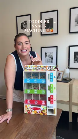 A post by @cassidyandkids on TikTok caption: It’s snack time at the SAHM & TODDLER co. so to the vending machine we go ✨🙌🏻 #toddlertoys #toddlermom #parentsoftiktok #fyp #SnackTime #toddlersnack #momlife #toddlerfood #momhacks 
