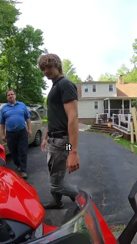 A post by @thoughtaken on TikTok caption: dad wants to ride my V4