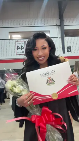 A post by @theangelamae on TikTok caption: Ya girl graduated🥳 #graduation #graduation2025 #carletonuniversity #grad2025 
