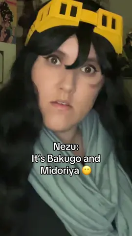 A post by @bigsisofanime on TikTok caption: Aizawa can’t catch a break with these problem children 😭 #myheroacademia #mha #bnha #cosplay #aizawa 