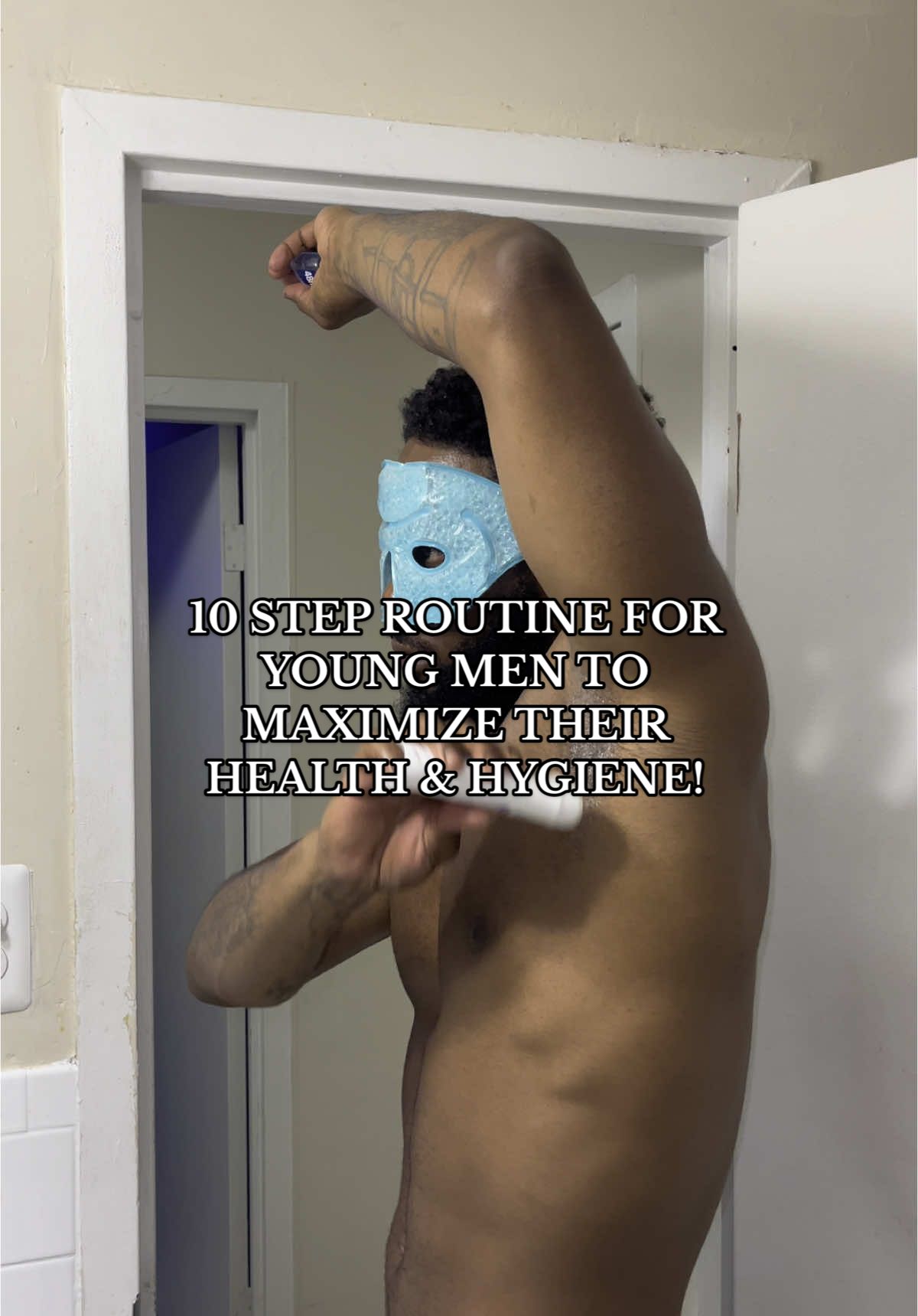 A post by @trellthetrainer on TikTok caption: End your day strong: A consistent nighttime hygiene routine keeps your skin healthy, your mind clear, and your confidence high. Real care doesn’t stop after sunset! 