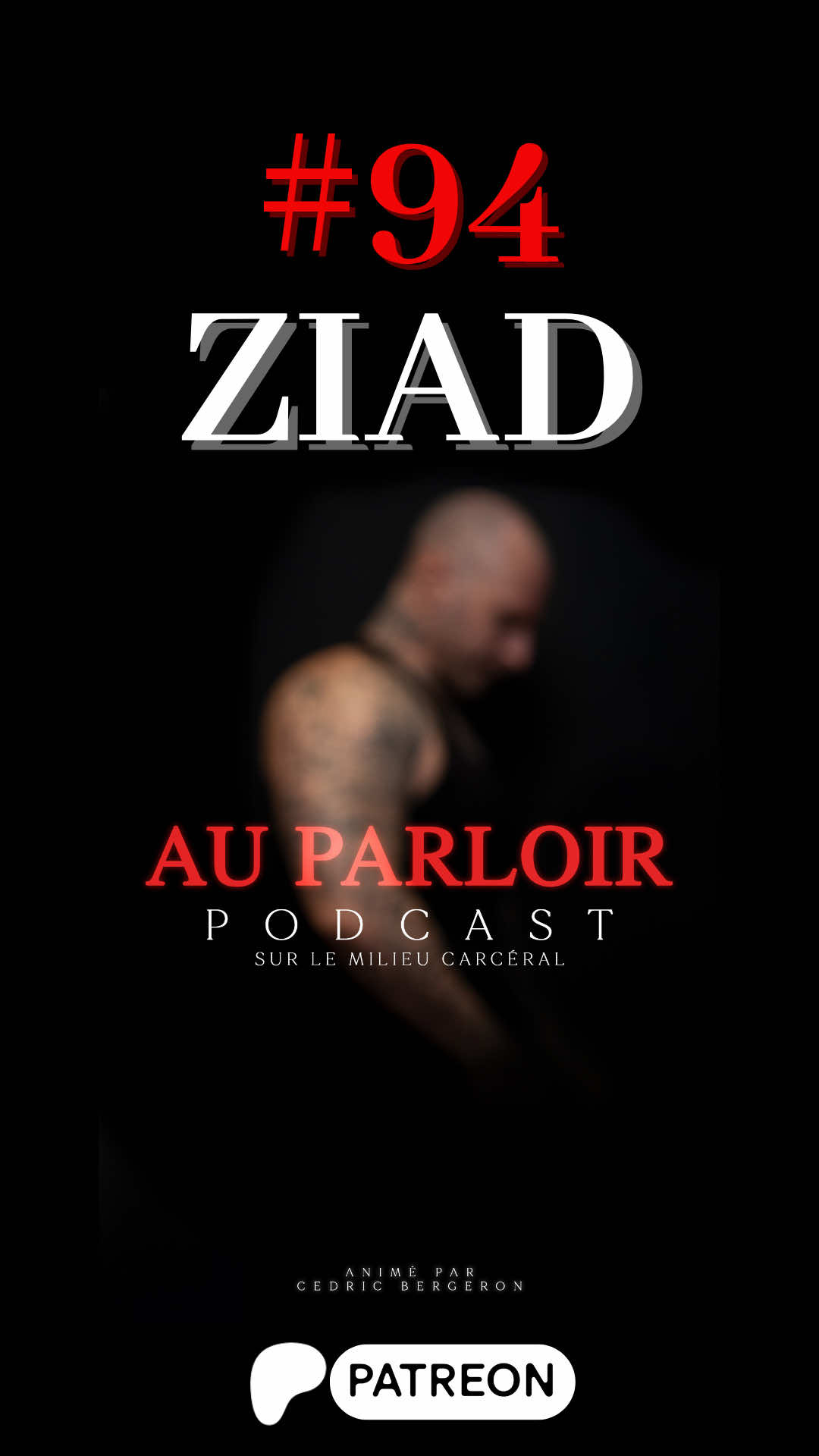 A post by @cedricbergeronparloir on TikTok caption: Épisode 94 avec Ziad, c’est sur TOUTES les plateformes🔥 #auparloirpodcast #podcast #cedricbergeronhumour #truecrime #france #Québec #auparloir #prison 