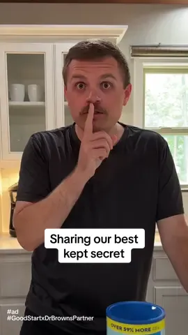 A post by @shelbanddyl on TikTok caption: We don’t gatekeep Good Start® | Dr. Brown's™ Gentle Pro™ formula around here 👏🏼🤣 Available in store at Walmart & walmart.com @goodstart_drbrowns @Dr. Brown's #GoodStartxDrBrownsPartner #shelbanddyl #baby #couples #relationships 