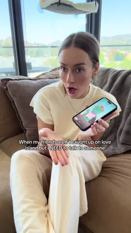 A post by @brookeschofield1 on TikTok caption: I can’t WAIT to update her on how Huda handles nic and ace post recoupling #LoveIsland #chatgpt #tolanpartner 