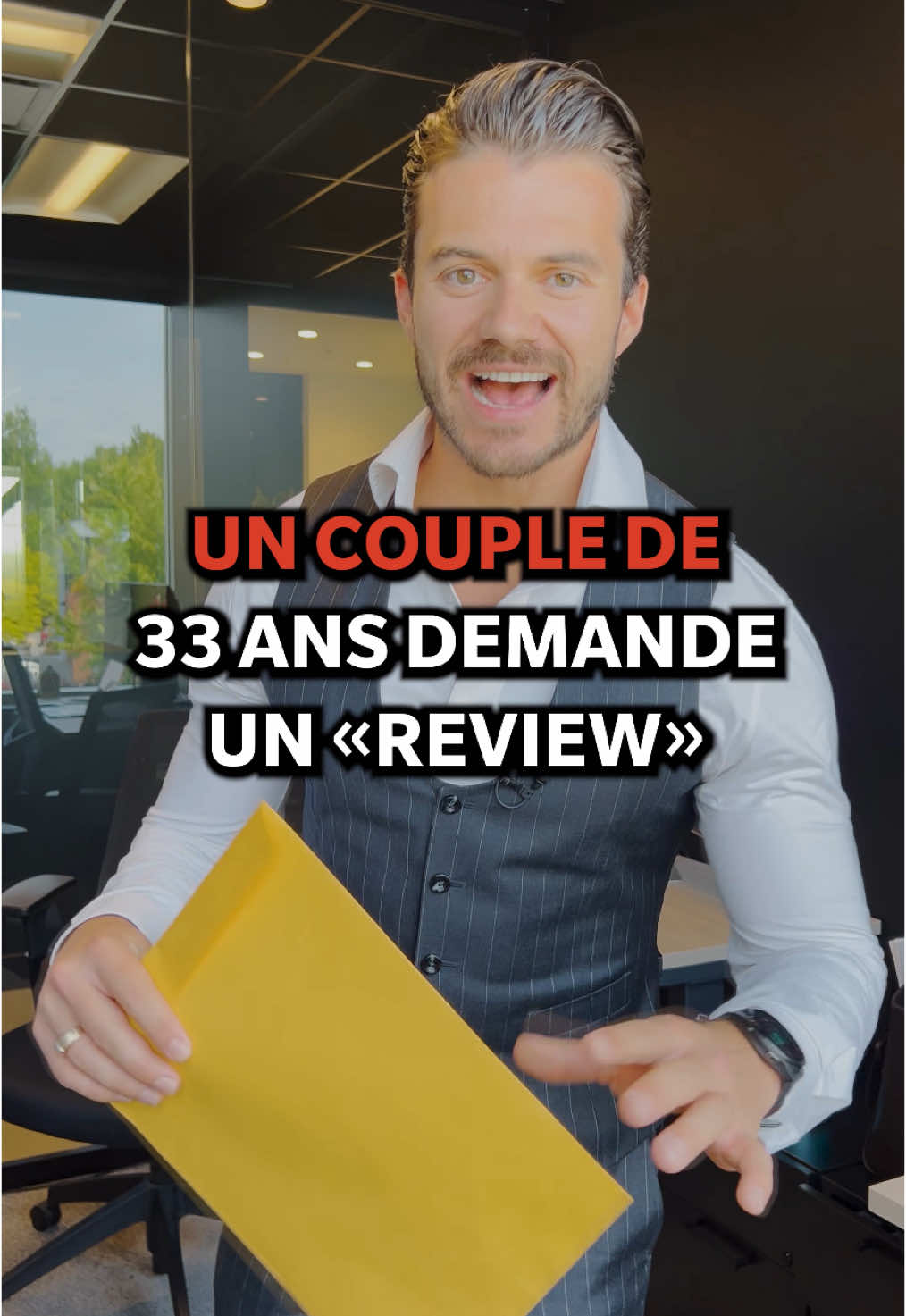 A post by @pc.jolicoeur on TikTok caption: Un couple de 33 ans demande un “review” Pour avoir ton bilan, envoie un courriel à :  Bilan@pcjolicoeur.com #pcjolicoeur