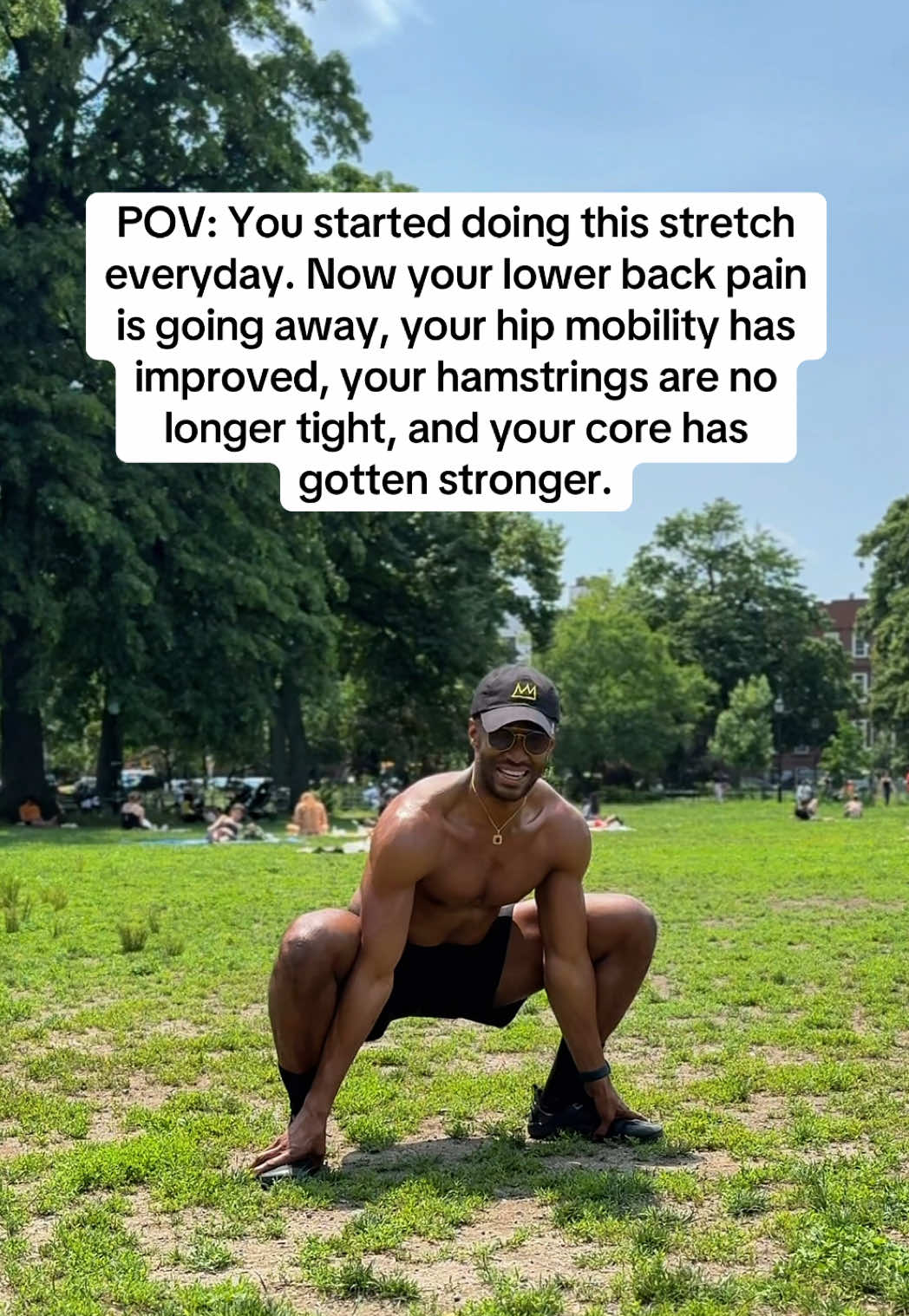 A post by @onedariuswilliams on TikTok caption: This exercise can improve hip mobility  #hipmobilityexercise #dynamicstretching #hipmobility #mobilitytraining #mobility #movement #foryoupage 