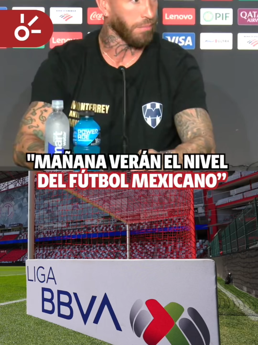 A post by @clarosports on TikTok caption: SOBRE ADVERTENCIA NO HAY ENGAÑO… 💪🗣️👀 Sergio Ramos habla previo al debut de Monterrey en el Mundial de Clubes, destacando las cualidades del plantel regiomontano y el gran nivel con el que pelearán para representar de la mejor manera al fútbol mexicano. ¿Podrá Monterrey avanzar a octavos de final? #Futbol #LigaMX #Monterrey #Rayados #FIFACWC #ClubWC #MásClaroqueNunca