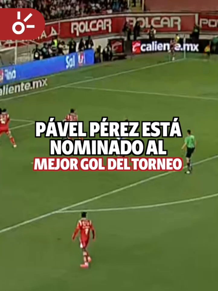 A post by @clarosports on TikTok caption: ¡EL GOL QUE PELEA POR SER EL MEJOR DEL AÑO!😍⚽️ Pável Pérez, jugador del @ClubNecaxa, nos regaló esta pincelada en el duelo de la jornada 15 ante Pachuca, y hoy fue nominado al mejor tanto de la temporada 2024-25 de la Liga MX.🔥 #TikTokDeportes #Futbol #Deportes #BalonDeOro #LigaMX