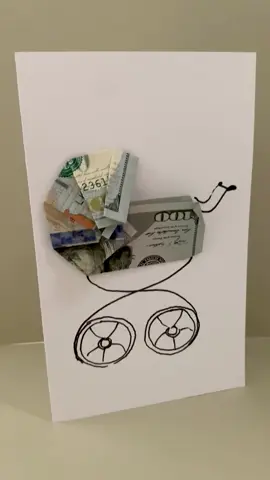 A post by @valentinabalance on TikTok caption: Quick last minute baby shower gift and card in 1 #babyshower #giftideas 