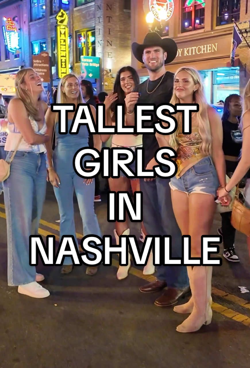A post by @tyler.bergantino on TikTok caption: tallest girls in Nashville