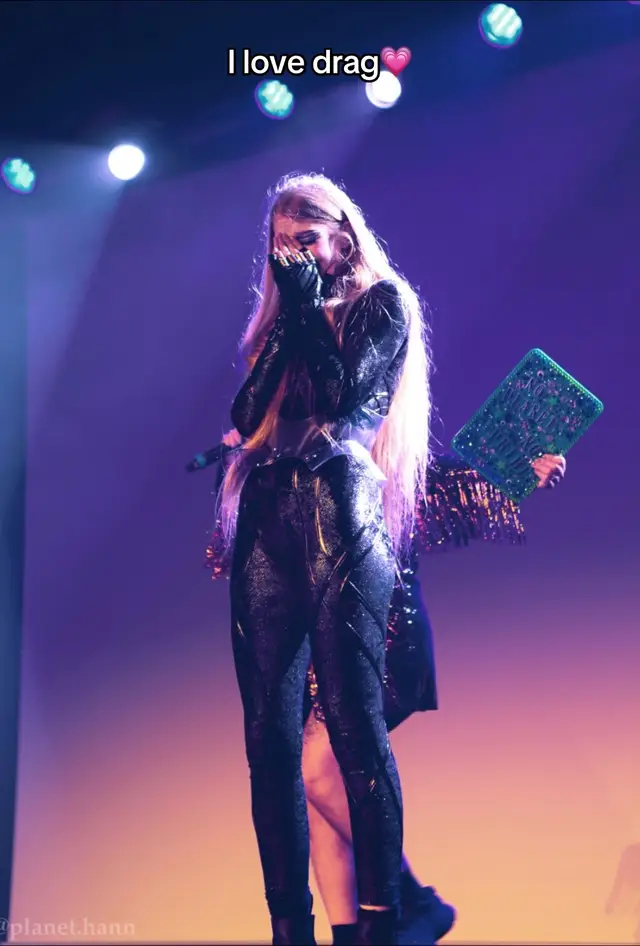 A post by @vivllainous on TikTok caption: My inner child has never felt so healed. I am so eternally grateful to be able to do things like this thanks to all of you😭. This has been a dream of mine since forever. Also I looked DAMN good and ate that performance down so I just wanted to point that out. Photography for the first 3 by Planet.hann on insta Makeup by Noxxia Datura