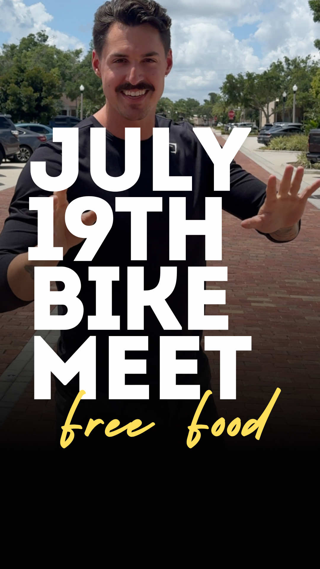 A post by @whynot_zack on TikTok caption: WHY NOT RIDE BIKE MEET  July 19th @ Henry’s Depot in Sanford, FL FREE FOOD AND DRINK EVERY RIDER