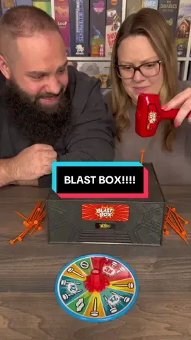 A post by @games4two on TikTok caption: Come Play Blast Box With Us! #boardgames #gamenight #couple #fun 