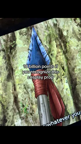 A post by @weichiadi on TikTok caption: i love hyoga sm #cosplayprop #cosplayweapon #fakeweapon #owarikanryu #kudayari #hyoga #hyogacosplay #akatsukihyoga #drstone #drstonecosplay