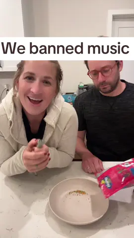 A post by @momchats on TikTok caption: @dadchats and I are running out of things to do in our house. 🦈🦈🦈