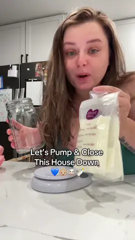 A post by @loreleiwilfong on TikTok caption: Pump & Closing Shift! 🧹💙🐮 #closingtime #fyp #pumpingmom #oversupply #motherhood #milksupply #lifestyle #oversupplier 