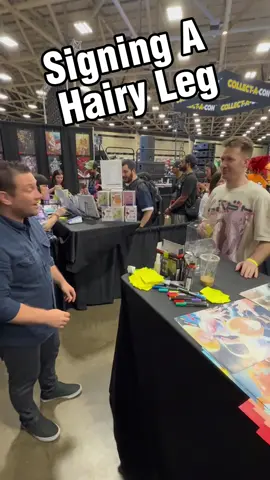 A post by @realbrycepapenbrook on TikTok caption: Signing a Hairy Leg!