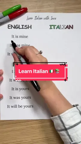 A post by @ines.tutoring on TikTok caption: Learn Italian 🇮🇹📚