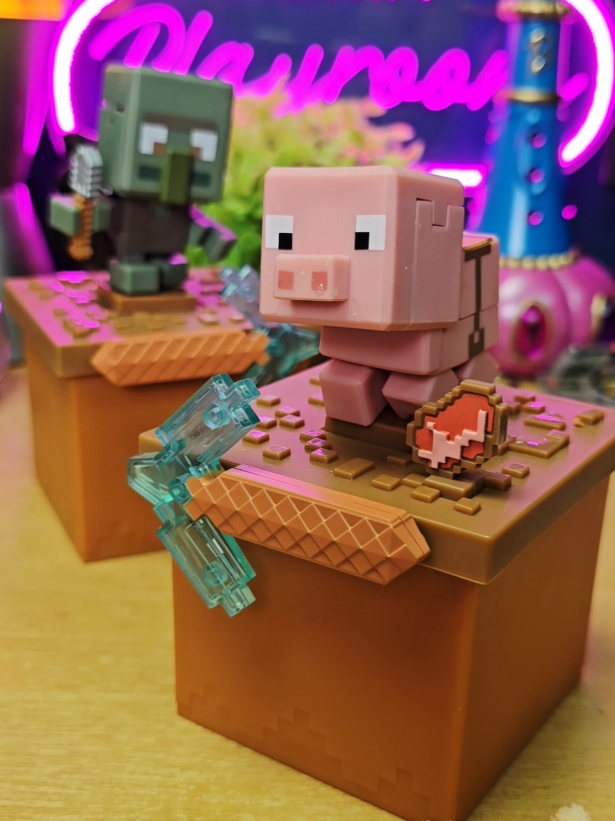 A post by @asmrplayroom on TikTok caption: Minecraft Treasure X Sand & Sea Overworld Blocks! #asmr #treasurex #minecraft 