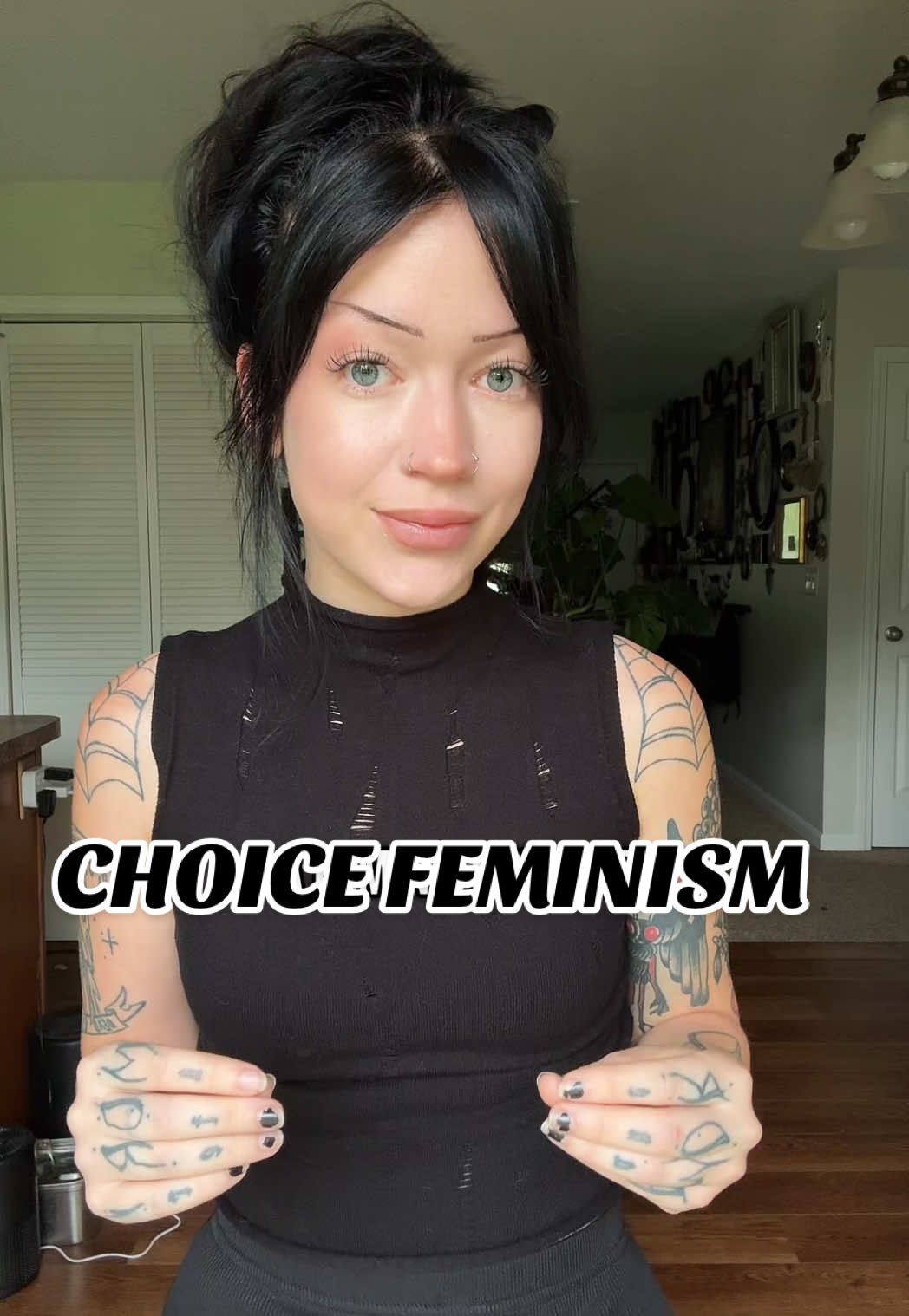 A post by @thelifeofc__ on TikTok caption: Replying to @ilocalizable so tired of the choice feminism discussion #feminism #choicefeminism #purityculture #radicalfeminism 