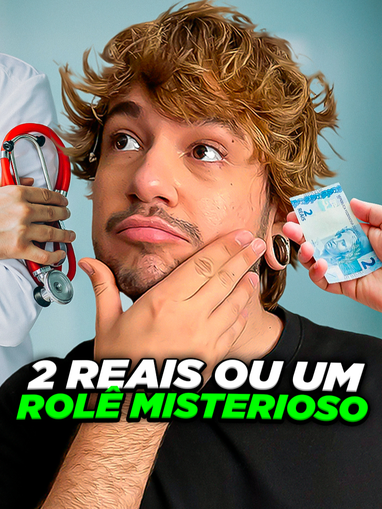 A post by @bruninzor on TikTok caption: 2 reais ou rolê misterioso #livedobrino #humor