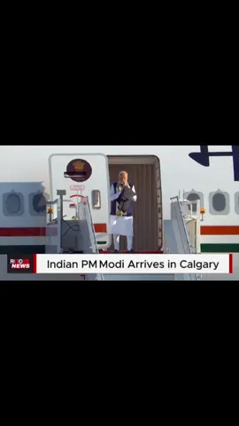 A post by @redfmcalgary on TikTok caption: Indian PM arrived in Calgary for the G7 Summit 2025. #g7 #pmmodi #modiincanada