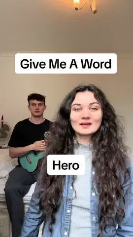 A post by @gina_meredith_ on TikTok caption: New Improv! Give us a word! #fyp #funny #improv #hero 