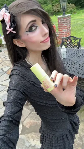 A post by @eugeniaxo on TikTok caption: I think I just became a strawberry fairy 🍓🧚‍♀️💖 Testing the @madebymitchell Blursh Liquid Blush in Strawberry Cream and WOW… this glow is so soft and pretty!! Thank you so much for the sample! 🥰 Would you try a blush like this? ✨ #makeup #blush #madebymitchell #blurshbalm #creamblush #makeuptok #tiktokshop #softglam #beautyreview 