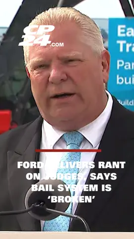 A post by @cp24breakingnews on TikTok caption: Premier Doug Ford delivered an unprompted “rant” against “weak-kneed judges” and a “broken” bail system on Tuesday after learning that all but one suspect charged in connection with a nearly $50-million drug bust in Peel Region have already been released from custody. Peel Regional Police held a news conference last week to announce nine arrests in connection with what officials said was the largest single seizure of drugs in the force’s history. During the news conference, police said that officers seized a total of 479 kilograms of bricked cocaine in connection with the investigation, much of it hidden in transport trucks. Police called the bust a “seismic blow to transnational organized crime,” however they later confirmed that eight of the suspects were already out on bail. #cp24 #news #toronto #dougford #bail