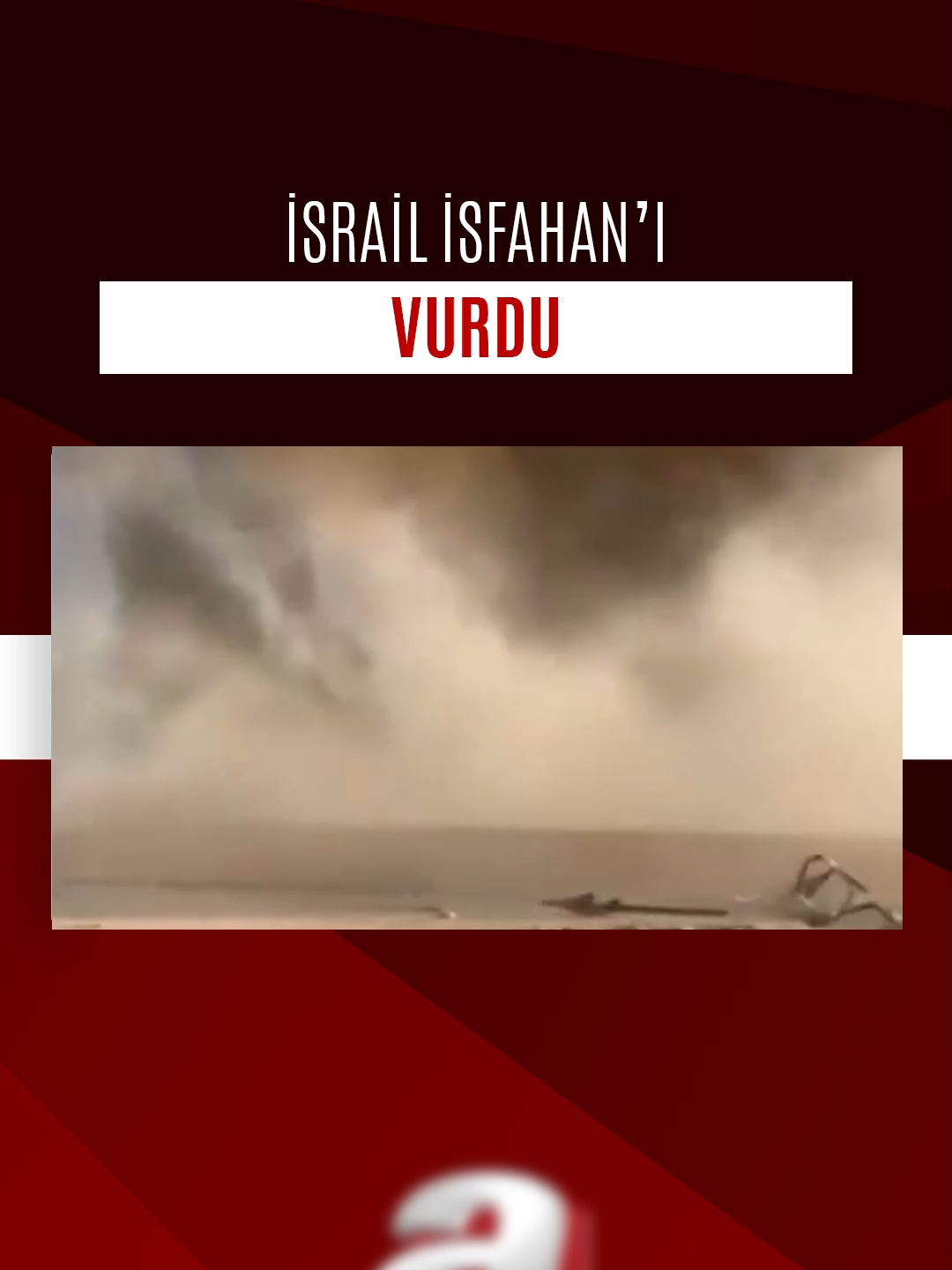 A post by @ahaber on TikTok caption: 🔴 İSRAİL-İRAN SAVAŞINDAN YENİ GÖRÜNTÜLER ➤  #İsrail'in #İran'a saldırılarında #İsfahan'ı vurduğu anlar görüntülendi. #savaş #haber