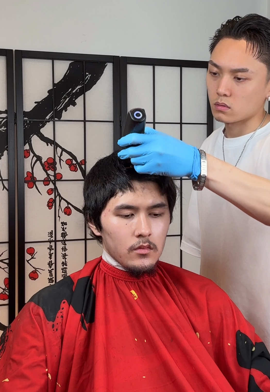 A post by @nguyensteadycutting on TikTok caption: 3 guard buzz cut mid taper 🔥 LINK IN BIO TO SET AN APPOINTMENT ‼️ _______________________________________ ##richmondvabarber##richmondva##vabarber##rvabarber##barber##fade##haircut##richmondbarber##nguyensteadycutting #buzzcut #transformation 