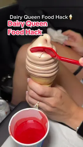 A post by @tommywinkler on TikTok caption: Craziest ice cream combo you will see🫢 #viral #icecream #foodhacks #dairyqueen #thefoodguy #tommywinkler #chocolate #cherry #foodiefam #mukbang 