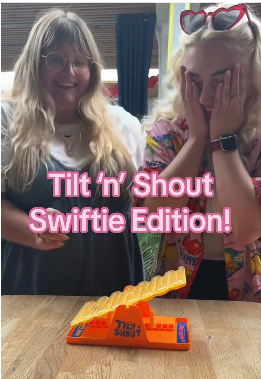 A post by @bigpotatogames on TikTok caption: we forgot SO MANY!! #tiltnshout #games #boardgames #taylorswift #swifties 